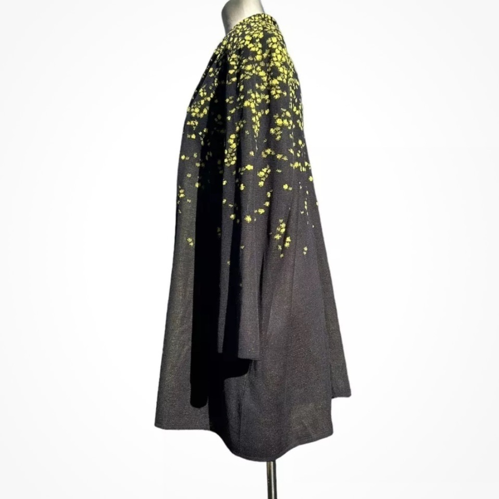 MISOOK Heritage Fit Knit Cardigan Jacket Size XL Black Green - Picture 5 of 11